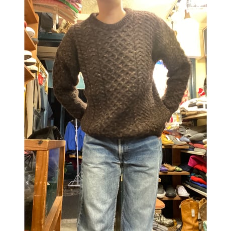 [USED]made in IRELAND アランニット