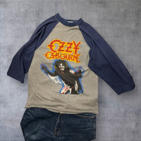 [USED] Vintage "Ozzy Osbourne" ラグラン　Tee