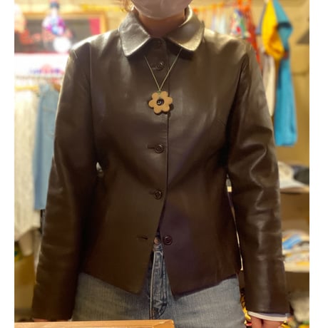 [USED] ラム LEATHER JKT/ブラウン＾＾