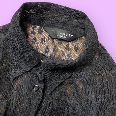 [USED]花柄シアーSHIRTS