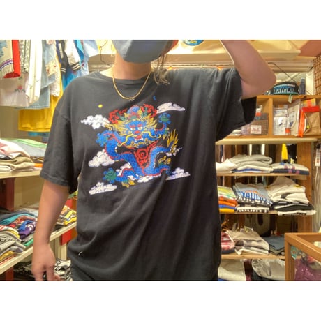 [USED]  BLACK 龍 Tee