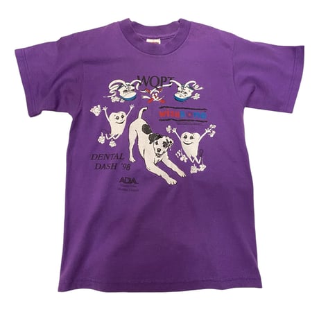 [USED] Teeths and the dog のユニークプリントtee