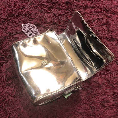[USED] メタリックチェーンバッグ