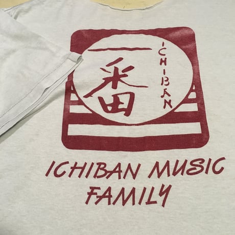 [USED] OLD  漢字 Tee  "ICHIBAN MUSIC FAMILY"