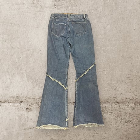 [USED]  フレアデニムパンツ フリンジかわいい♡