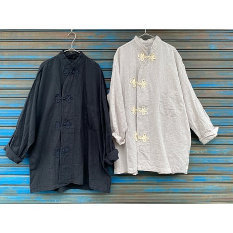 [SELECT] 40's LINEN China SHIRTS Re-pro  ロングスリーブ
