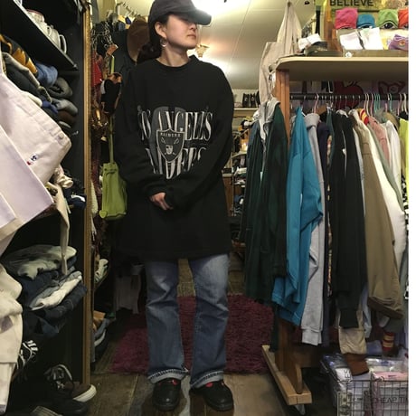 [USED] 'RAIDERS' BIG BIG〜 FOOTBALL SWEAT