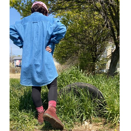 [USED] スタンドカラーDENIM シャツ