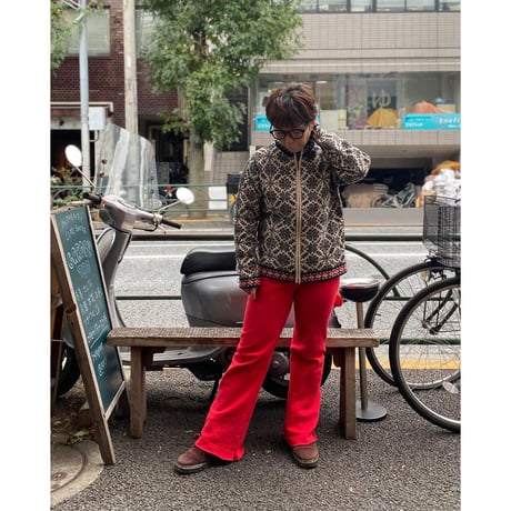 [USED] L.L Bean ノルディック ZIPニットカーディガン