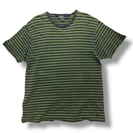 [USED] Ralph lauren リネン混 ボーダーTee
