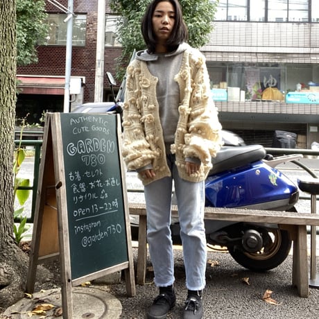 [USED] ポンポンニット！カーディガン