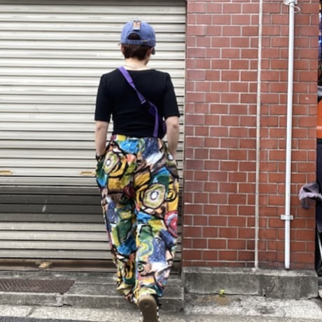 [USED]カラフル総柄レーヨンPANTS