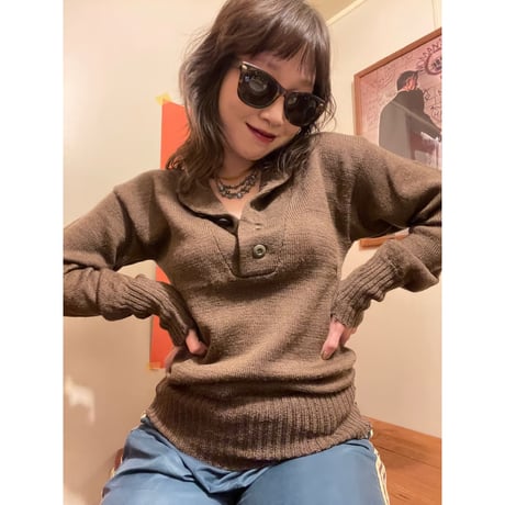 [USED] ARMY モックネックニット♥️