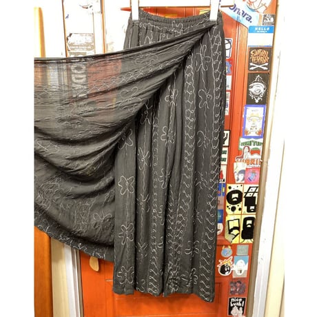 [USED] インド綿巻きスカート風イージーパンツ