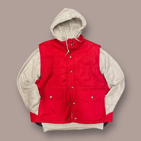 [USED] 80's 真っ赤な ダウンベスト (POLYわた)