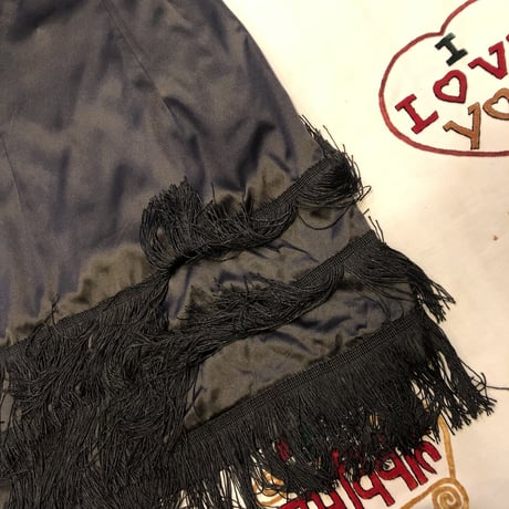 [USED] シルクサテン♡フリンジOP