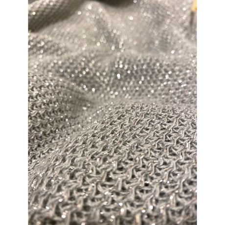 [USED] キラキラ銀糸ニット