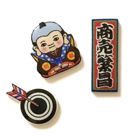 [BENICOTOY] 招福 ピンズ -バラ-
