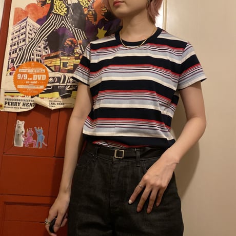 [USED] イイ色マルチボーダーTee♡