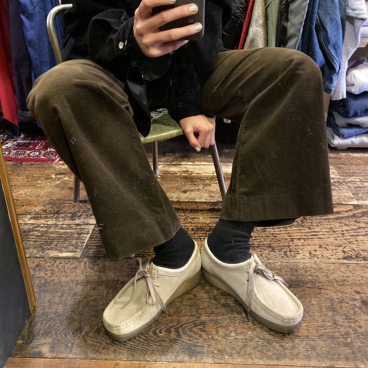 未使用／イタリア製／28cm／EU44／ワラビータイプ（y0816g8） Clarks｜クラークスのシューズ（ブルー・ネイビー/青色系）通販