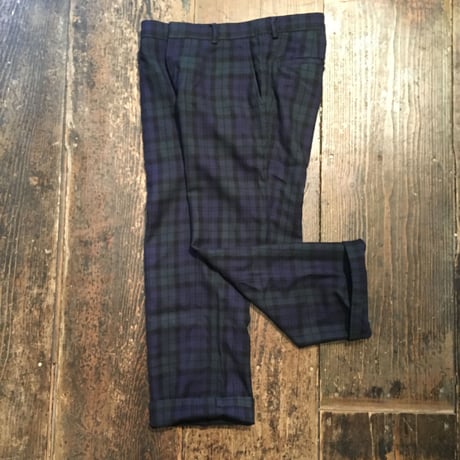 [USED] チェック WOOL パンツ