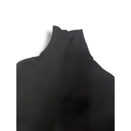 [USED] BLACK リブニット