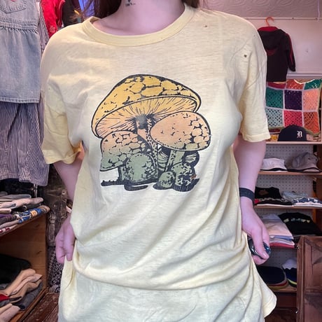 [VINTAGE] きのこ BORO TEE