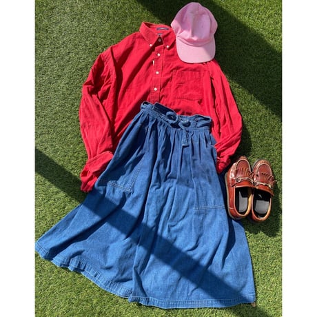 [USED] BiGサイズコーデュロイシャツ ❤️