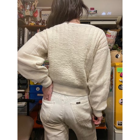 [USED]60's vintage キルティングsweat