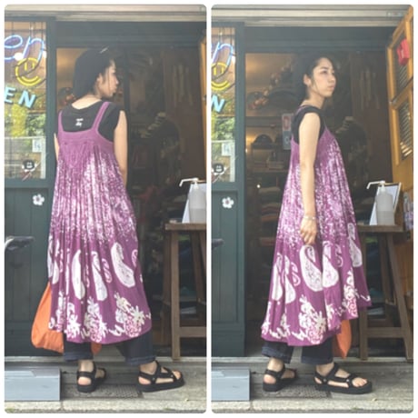 [USED] インド綿 ペイズリー キャミドレス♡