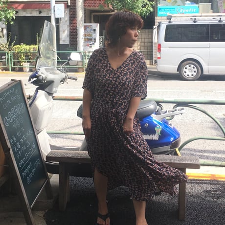 [USED] 前あきシフォン ワンピース