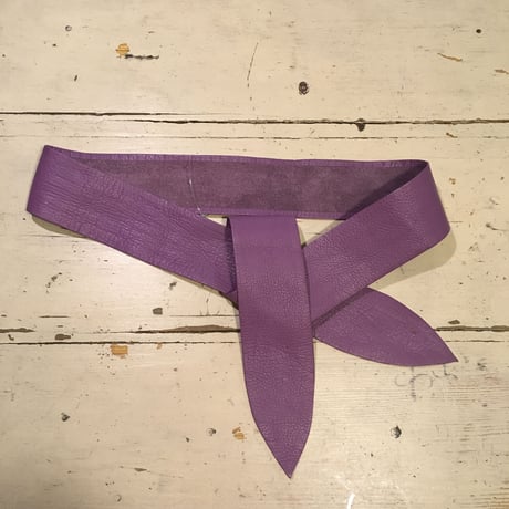[USED] Real レザー！PURPLEサッシュベルト