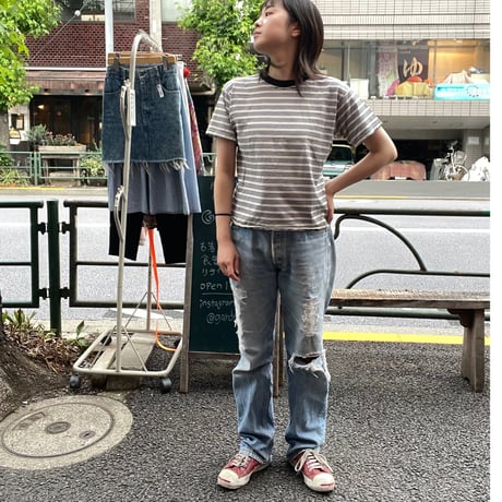 [USED] ボーダー チビtee