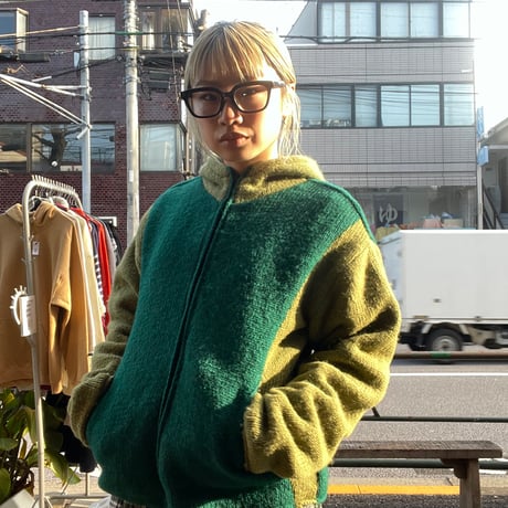 [USED]Green knit outer♻️♥️