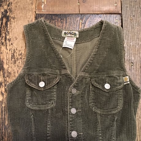 [USED] Smoky green 太コーデュロイ miniワンピース
