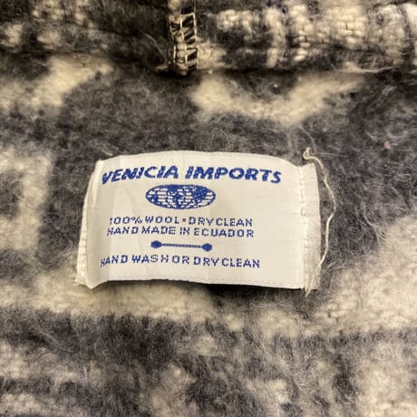 [USED] 総柄 エクアドル WOOL HOODIE❄︎
