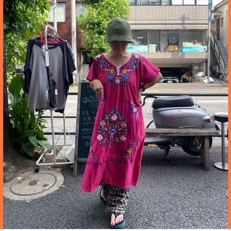 [USED] メキシカン 刺繍ワンピース