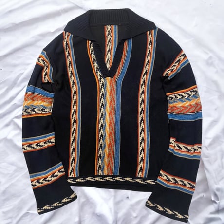 [USED]ネイティブ柄　薄手KNIT