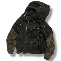 [USED] vintage Switzerland マウンテン CAMO JKT /BLACK染め