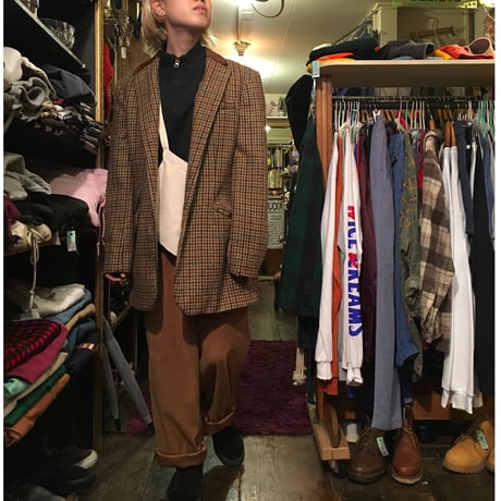 [USED] スウェードのようなベージュイージーパンツ