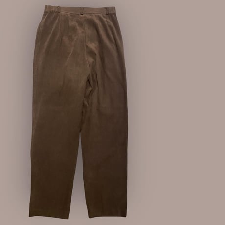 [USED] ブラウン fake SUEDE PANTS