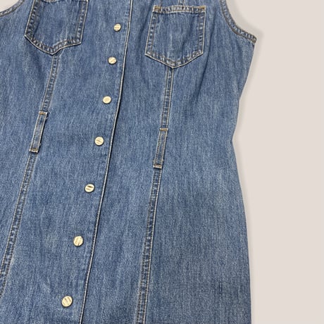 [USED] "GUESS JEANS" DENIM ONE-PIECE💙