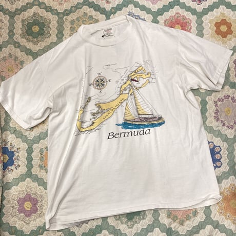 [USED]  80's  ONEITA "バミューダ" Tee