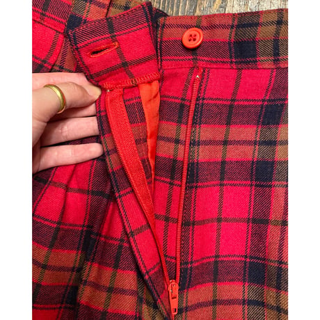 [USED] チェック柄ハイウェストPANTS♡