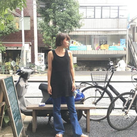 [USED] 裏地付き♡BLKメッシュタンク