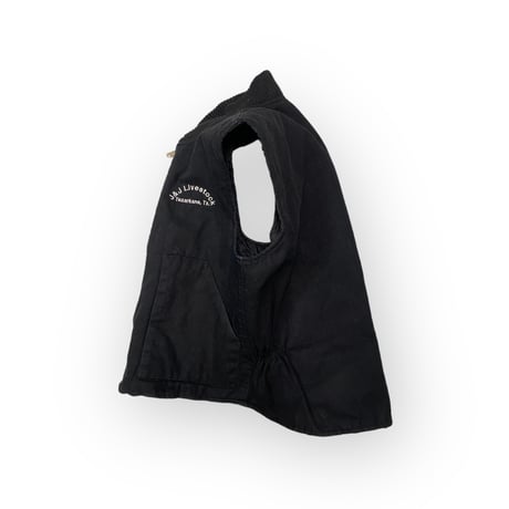 [USED] BLACK ダック地 WORK VEST