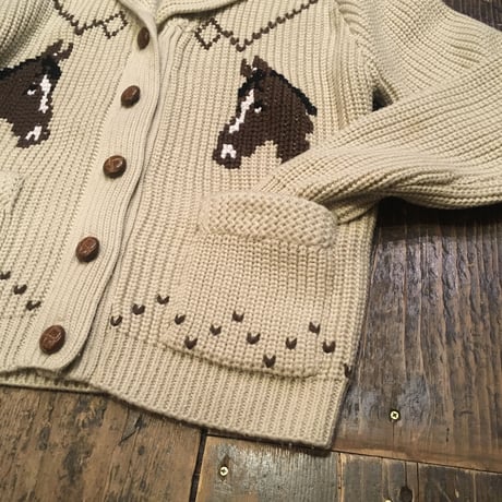 [USED] CUTE HORSE♡70's カウチンニット