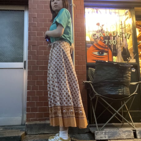 [USED]花柄🌼巻きスカート