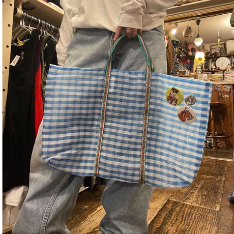 ［used］ギンガムメッシュBAG
