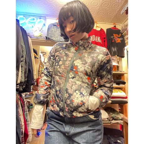 [USED] " GAP kids" 花柄パフジJKT